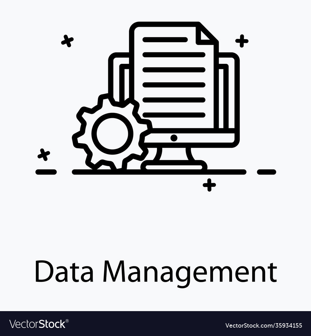 Data management Royalty Free Vector Image - VectorStock