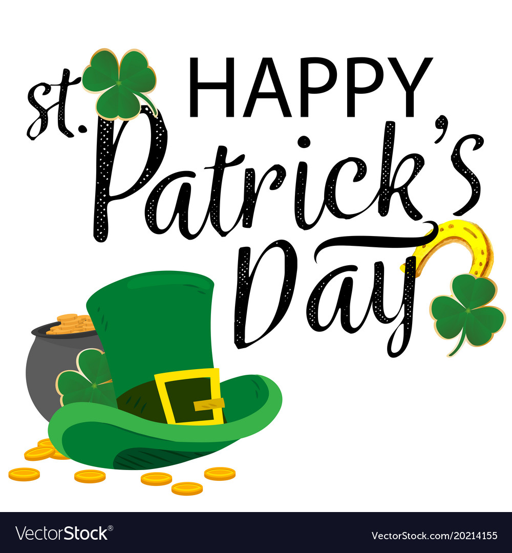 Happy st patrick s day hat background image