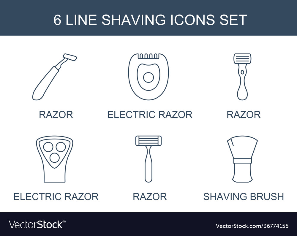 Shaving icons