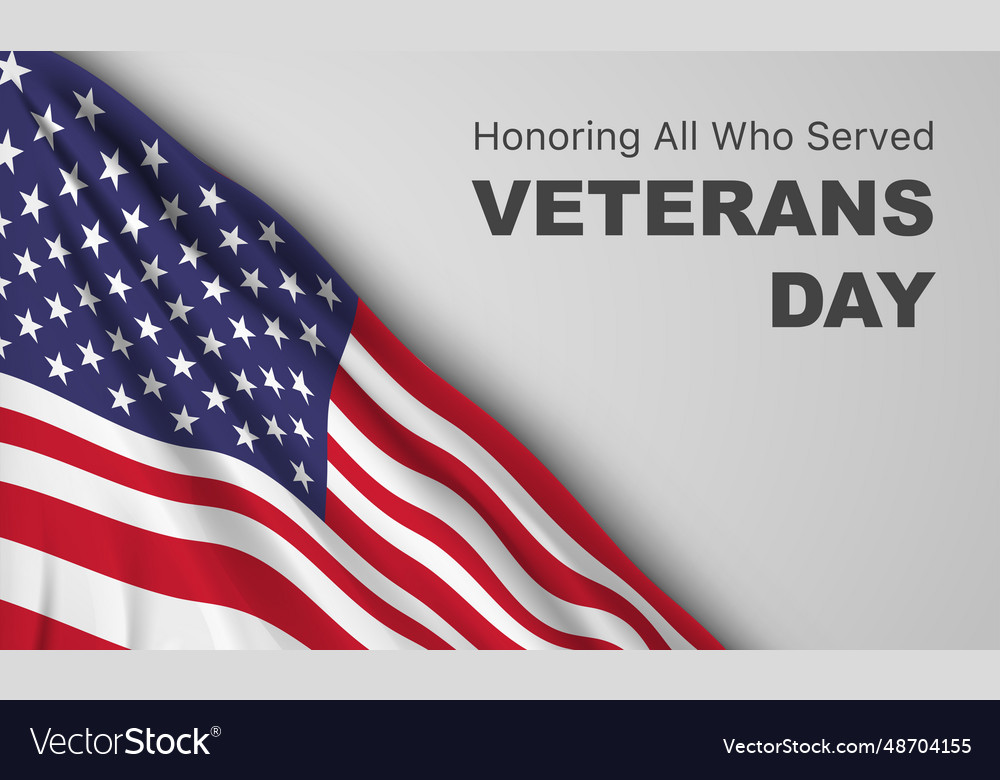 Veterans day posterhonoring all who served