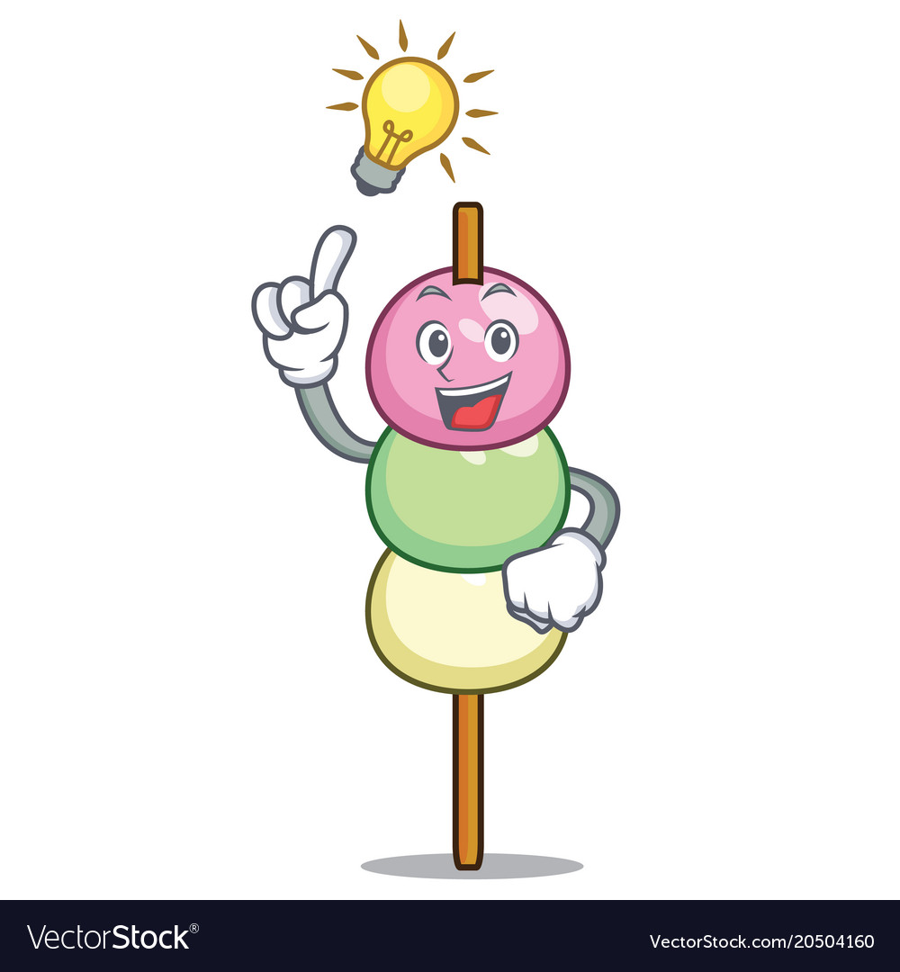 Have an idea dango mascot cartoon style