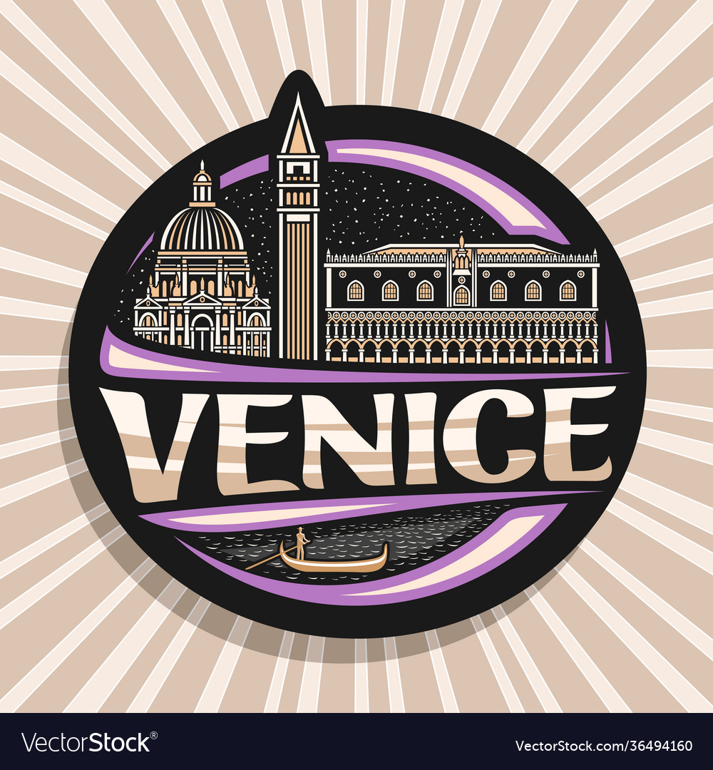 Logo for venice Royalty Free Vector Image - VectorStock