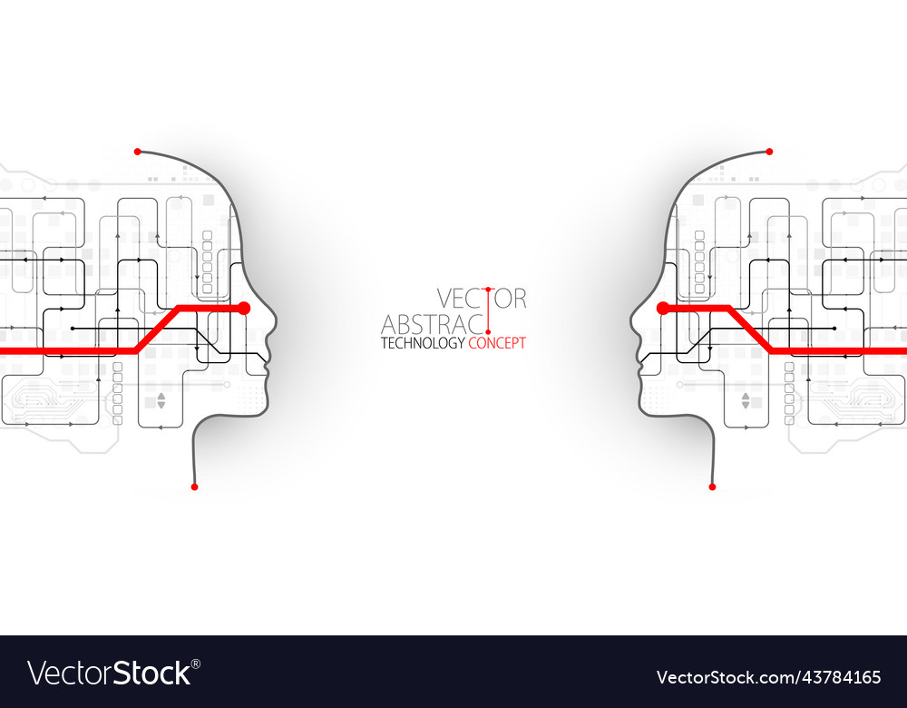 Artificial Intelligence Concept Technology Vector Image Artificial Intelligence Concept Technology Vector Image