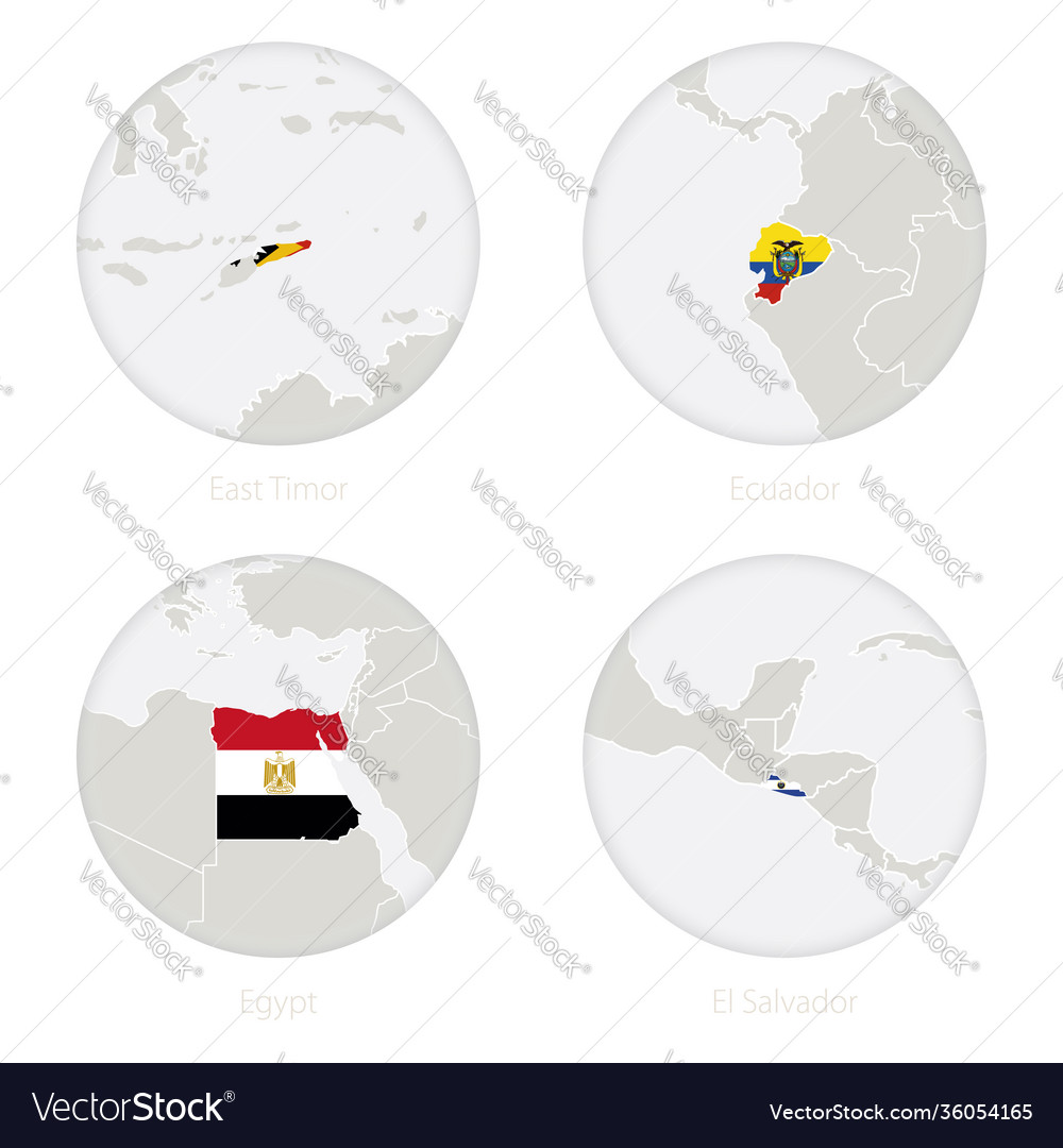 East timor ecuador egypt el salvador map contour