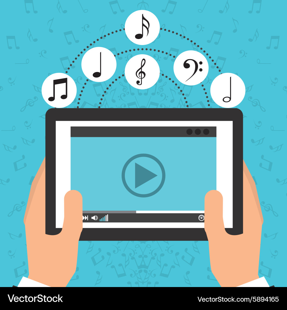 Media player Royalty Free Vector Image - VectorStock