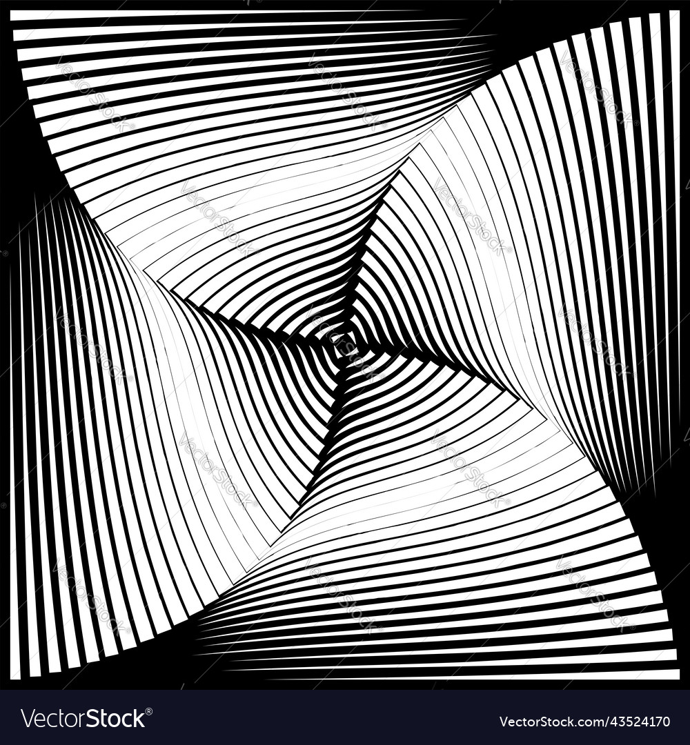 Abstract op art design Royalty Free Vector Image