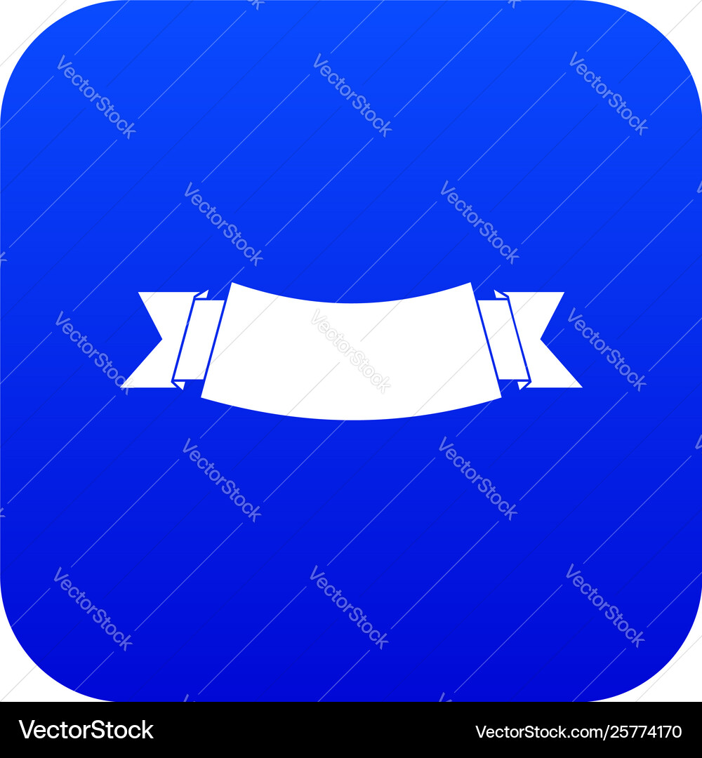Black Banner Icon Digital Blue Royalty Free Vector Image
