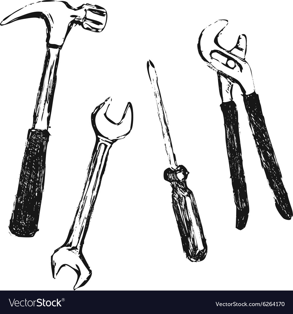 Details 74+ sketch of tools super hot - seven.edu.vn