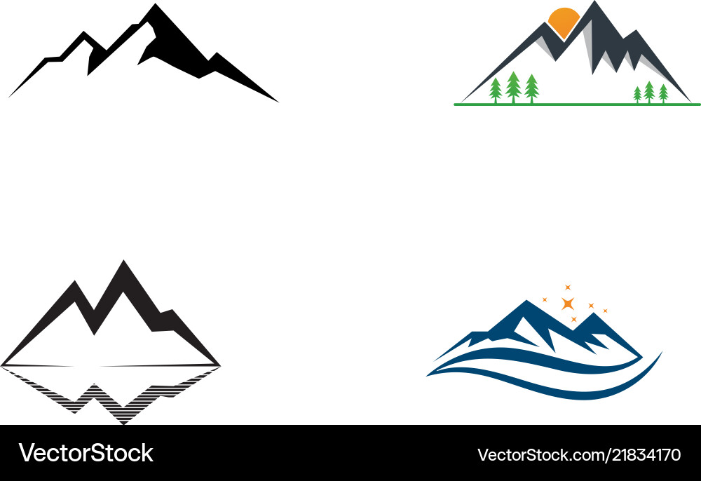 Mountain logo Royalty Free Vector Image - VectorStock