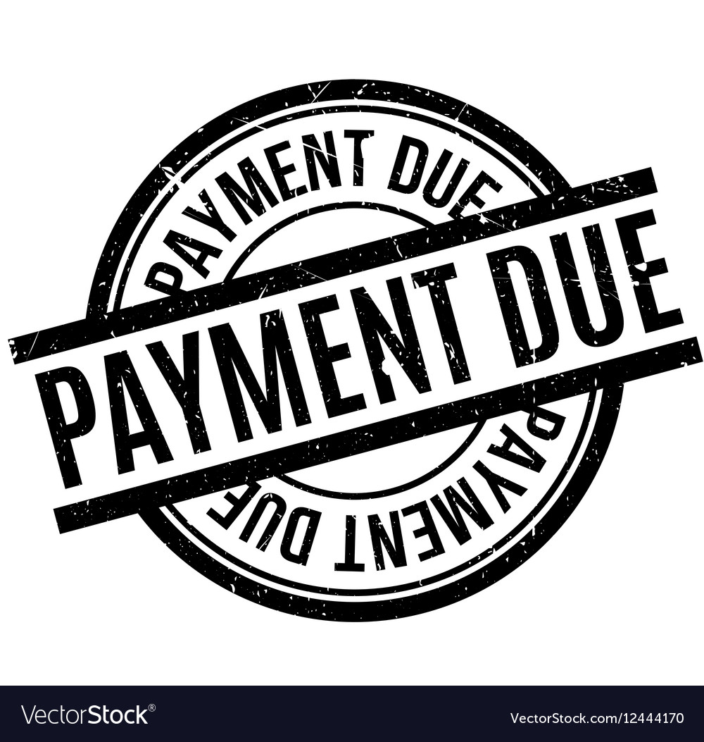 Payment due rubber stamp Royalty Free Vector Image