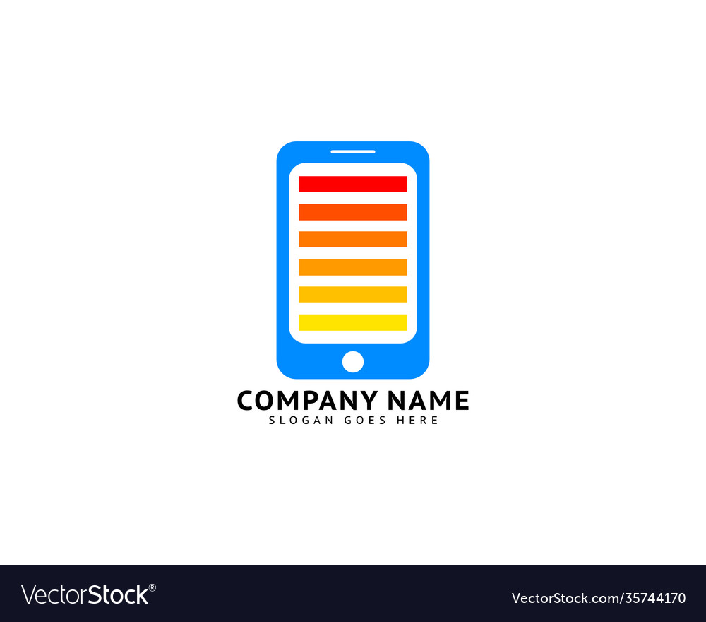 Phone charger icon logo design template Royalty Free Vector