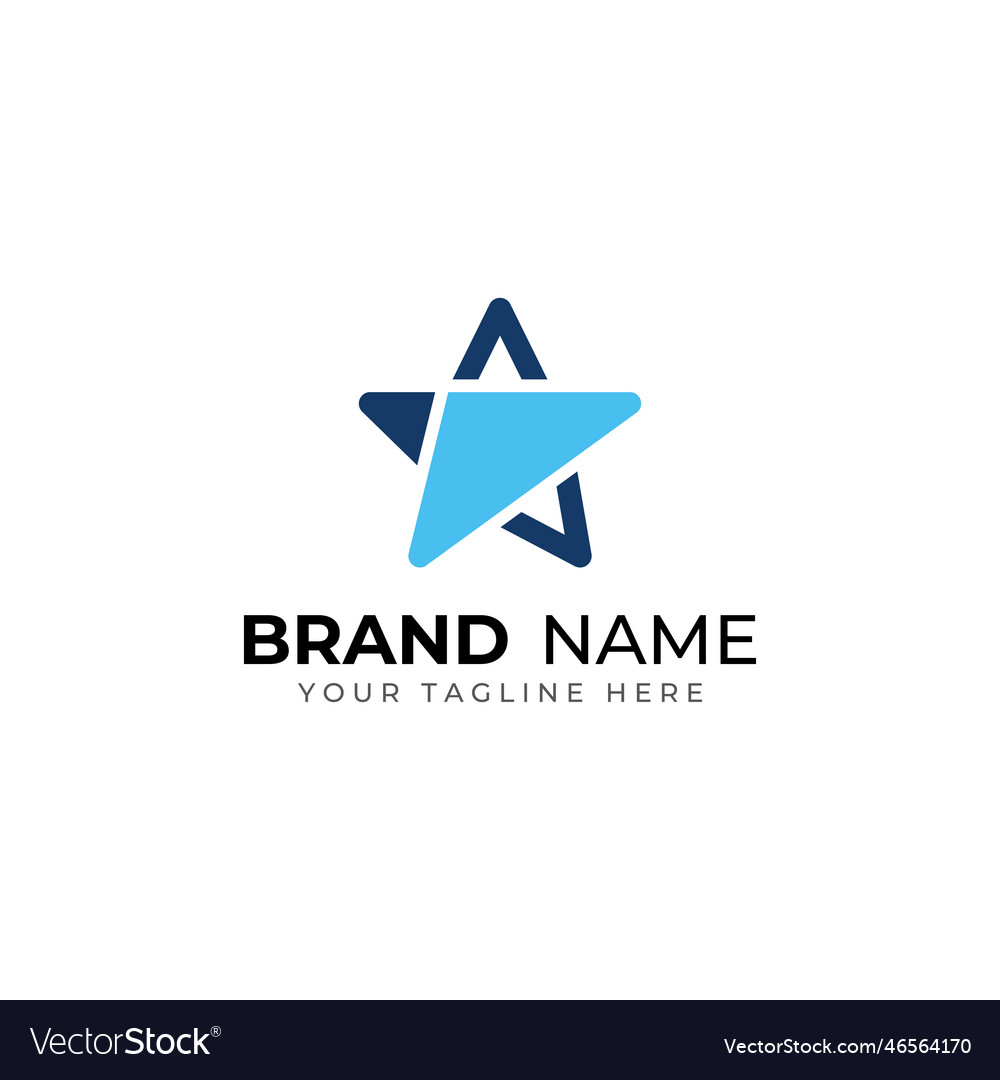 Star logostar logo for business and companywith