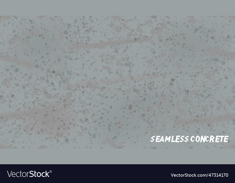 Stone wall gray concrete seamless texture back vector image Stone wall gray concrete seamless texture back