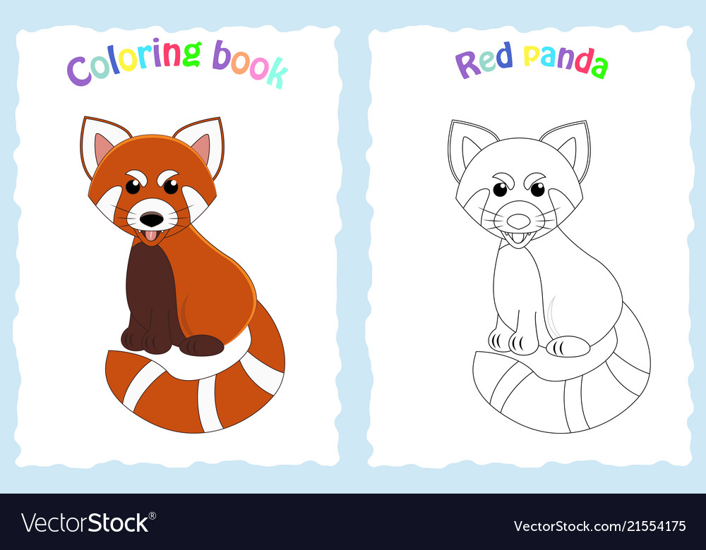 Coloring Book Page For Preschool Children Vector Image