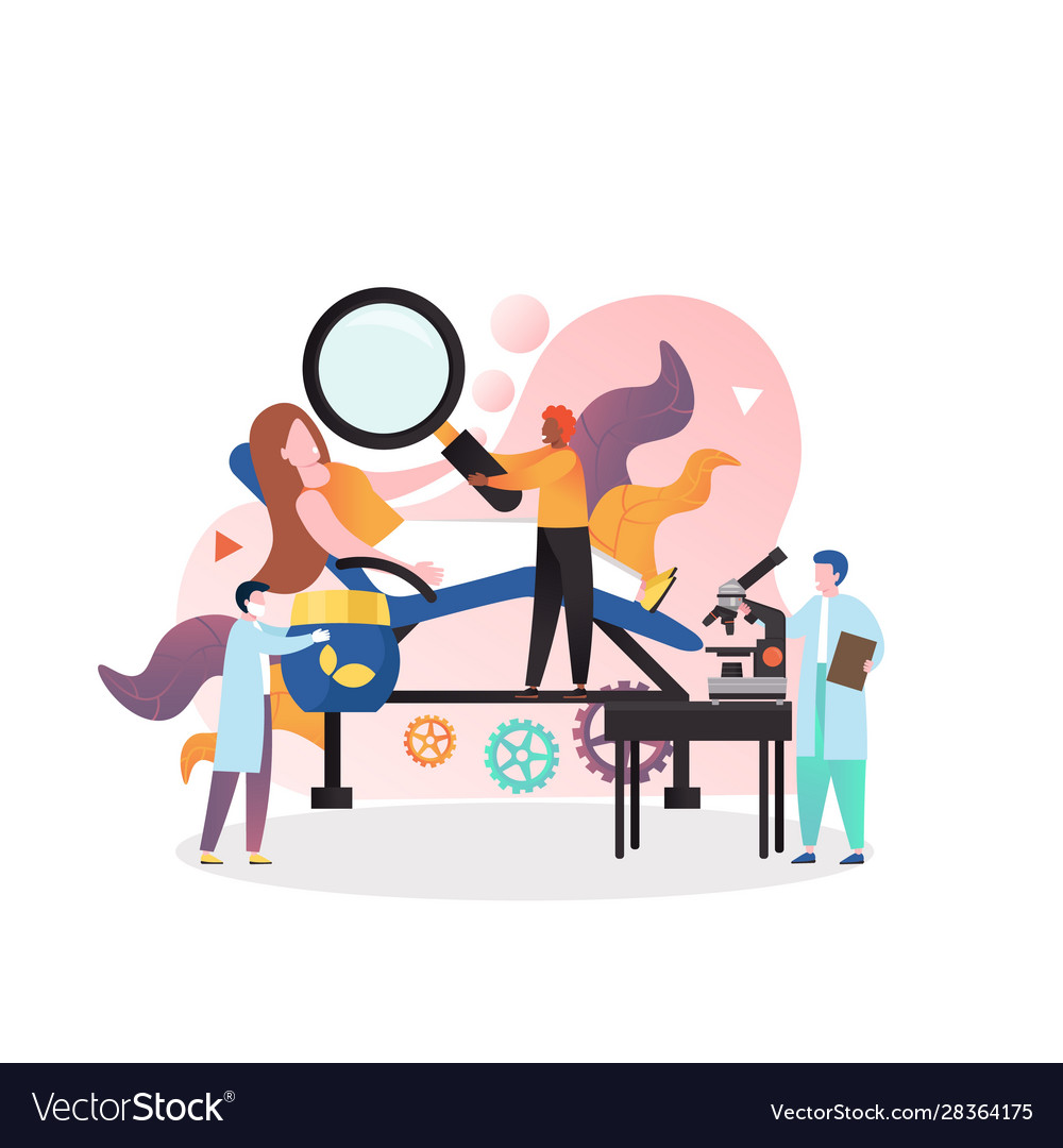 Dermatologist Concept For Web Banner Royalty Free Vector