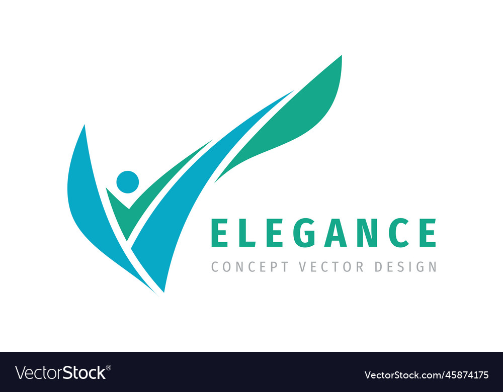 Elegance concept business logo design human