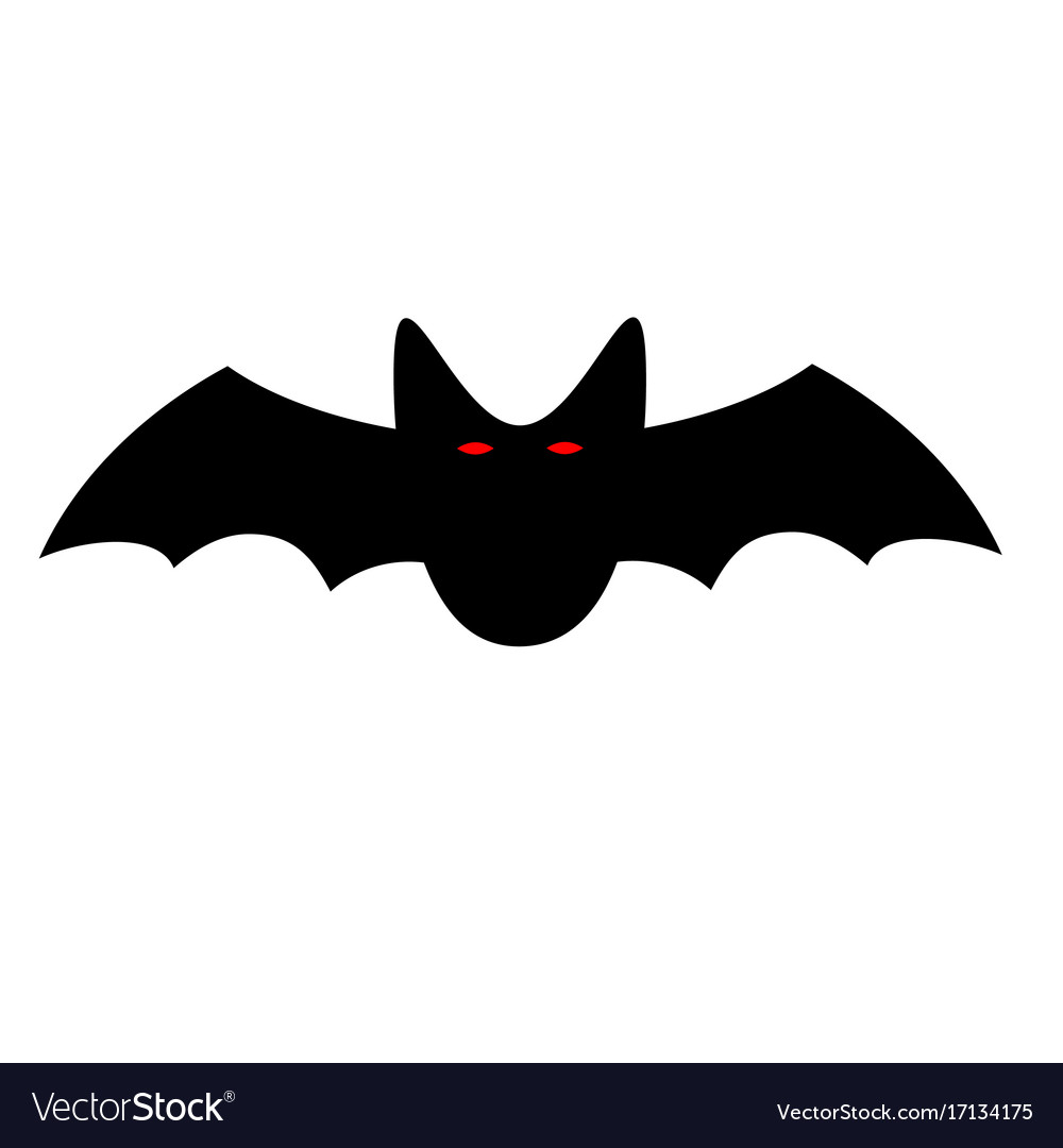 Halloween bat sign 109 Royalty Free Vector Image