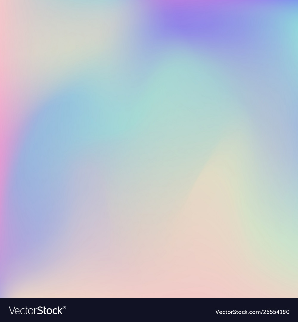 Abstract blurred holographic gradient background Vector Image