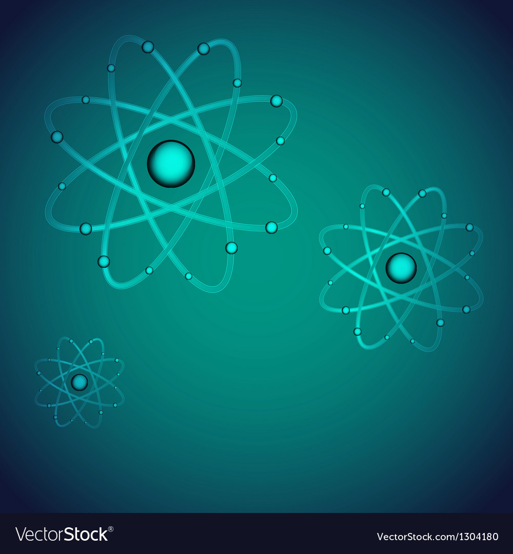 Atom background Royalty Free Vector Image - VectorStock