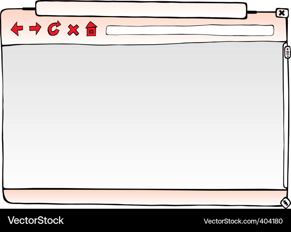 Browser window Royalty Free Vector Image - VectorStock