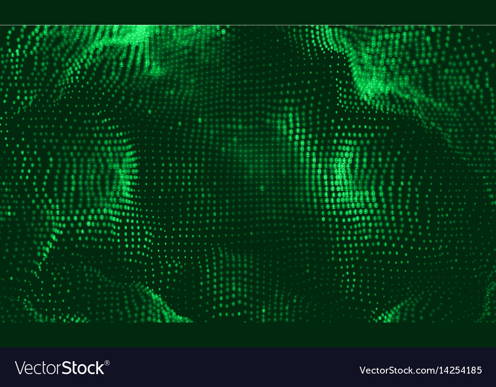 Abstract big data visualization Royalty Free Vector Image