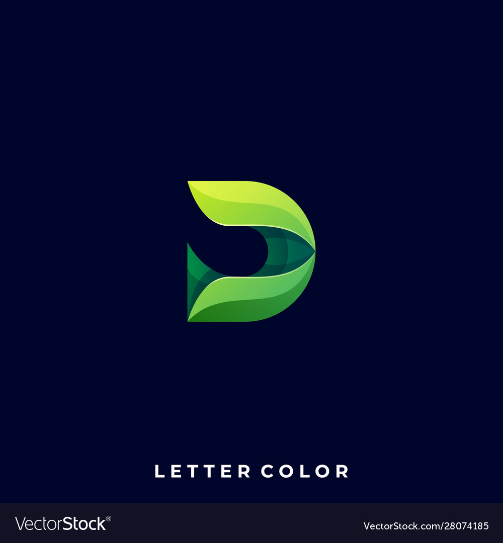 Abstract letter design template Royalty Free Vector Image