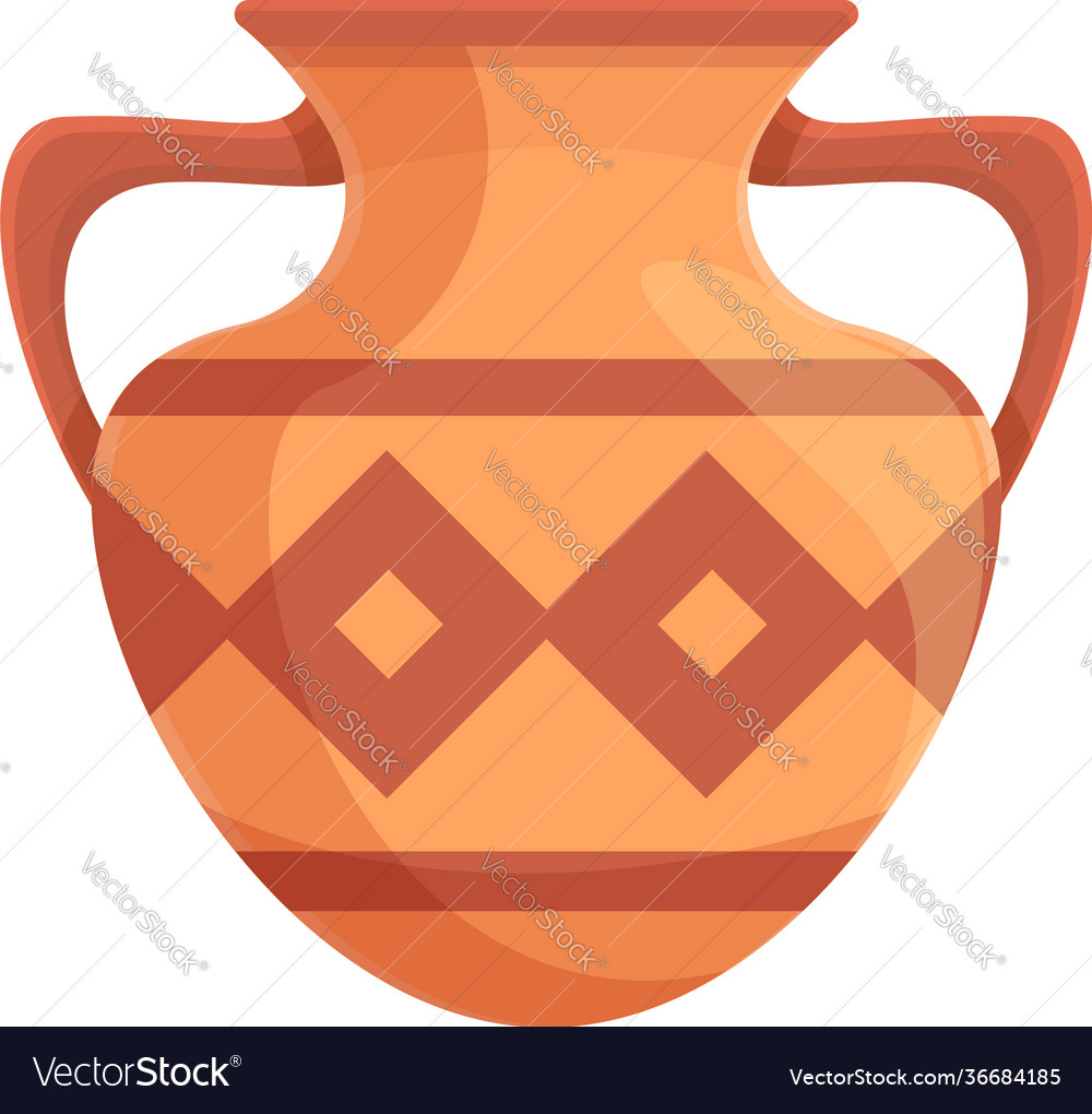 Amphora clay icon cartoon style Royalty Free Vector Image