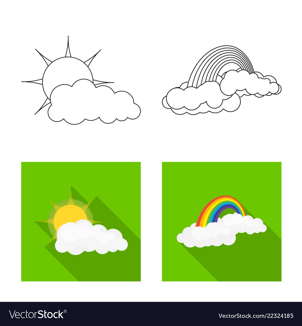 Design of weather and climate icon set