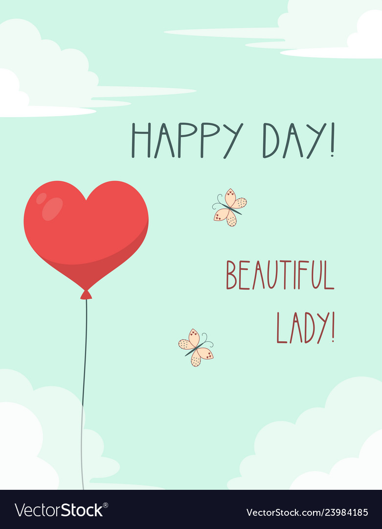 Happy day card Royalty Free Vector Image - VectorStock