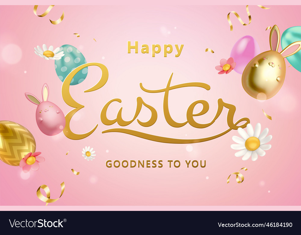 3d creative easter egg background