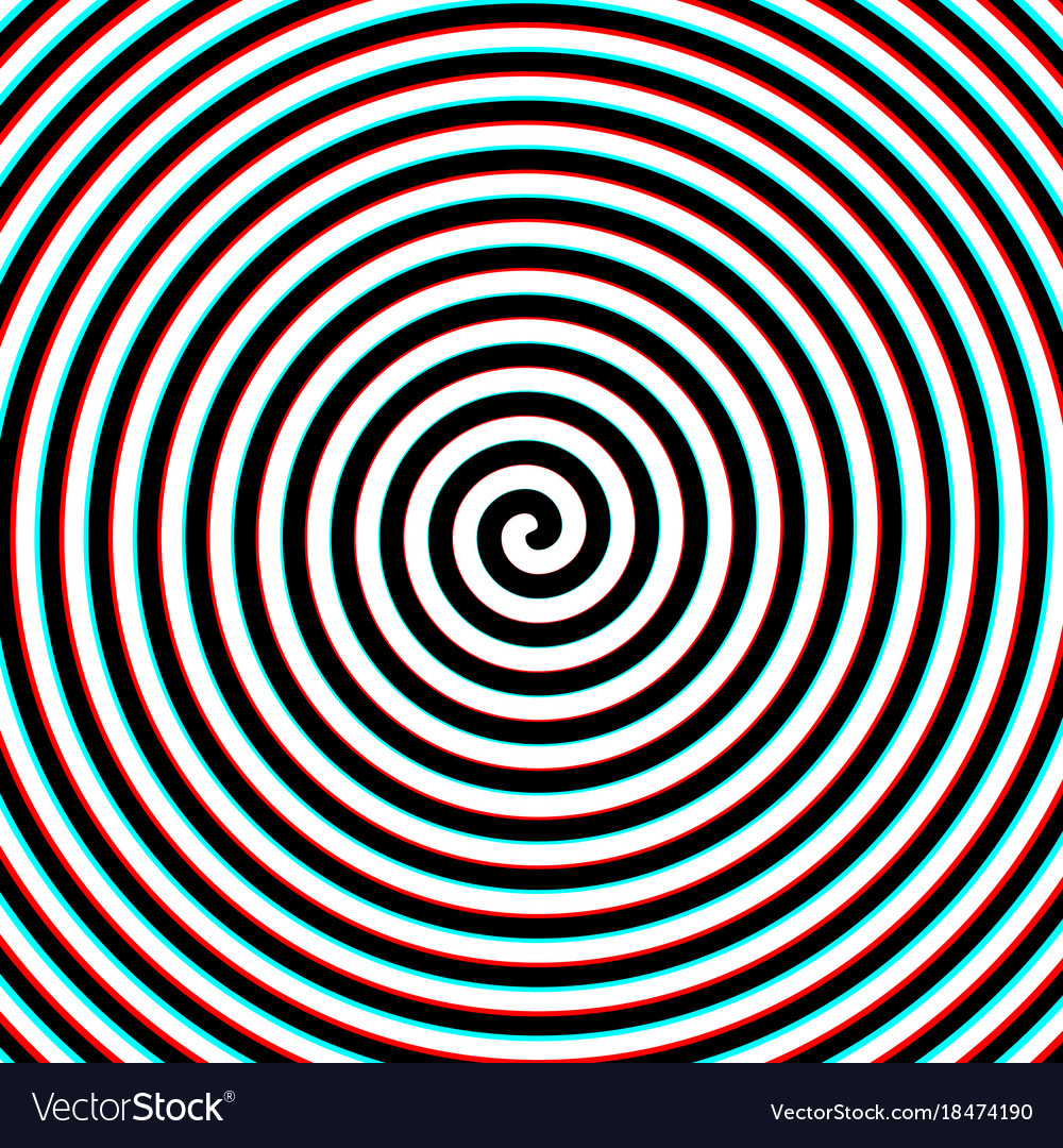 Download 3d effect hypnosis spiral Royalty Free Vector Image