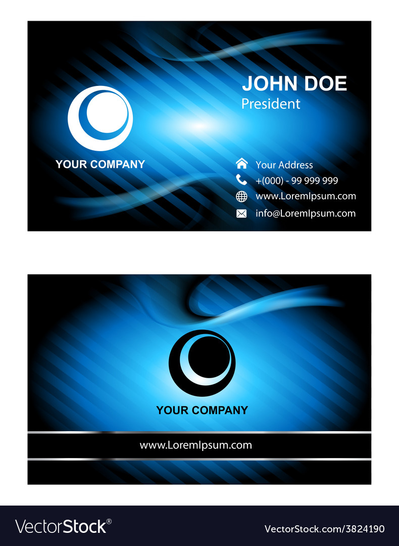 Abstract business card