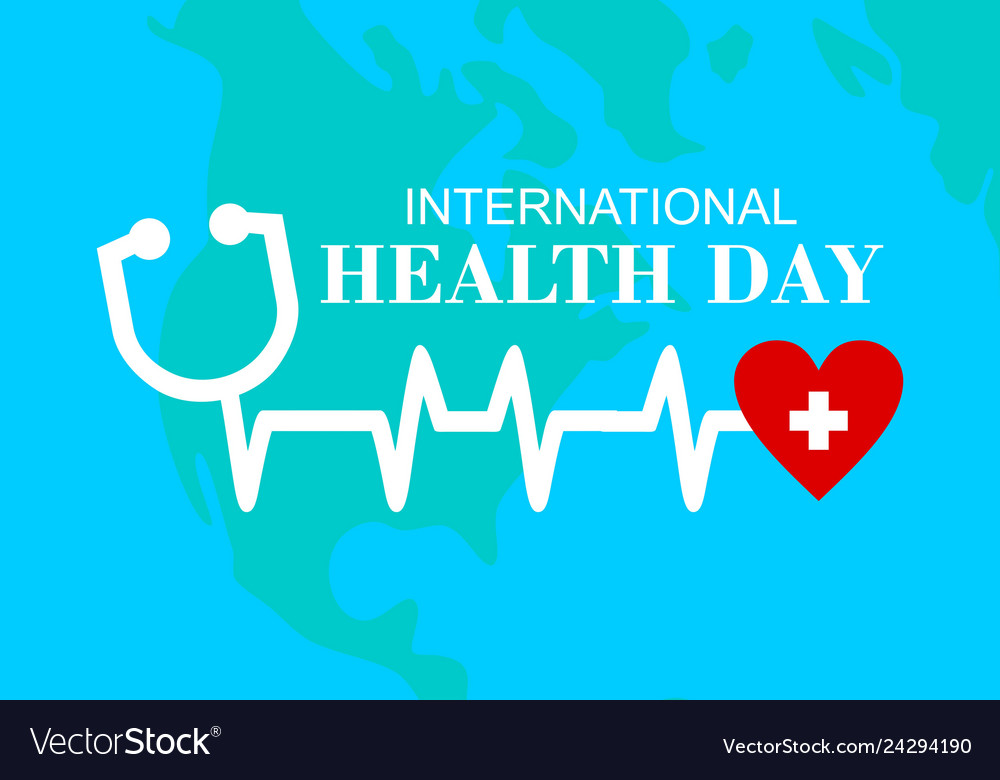 International health day logo Royalty Free Vector Image