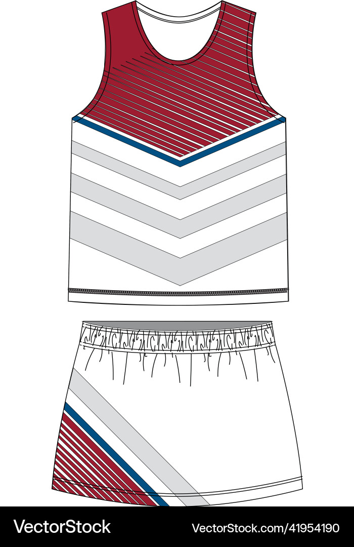 Women lacrosse jerseys mock ups Royalty Free Vector Image