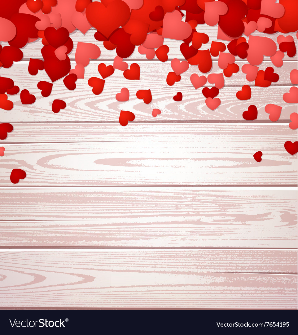 Valentines background with hearts