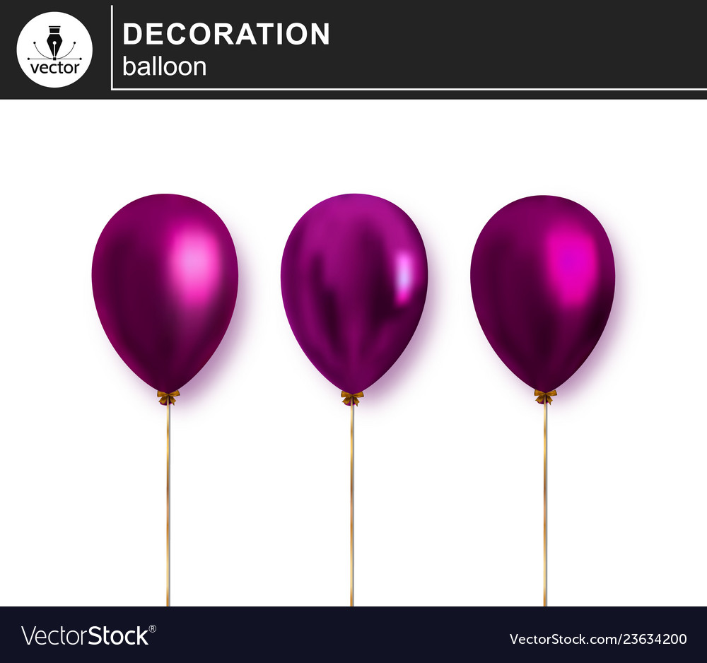 Balloon set of decorative festive