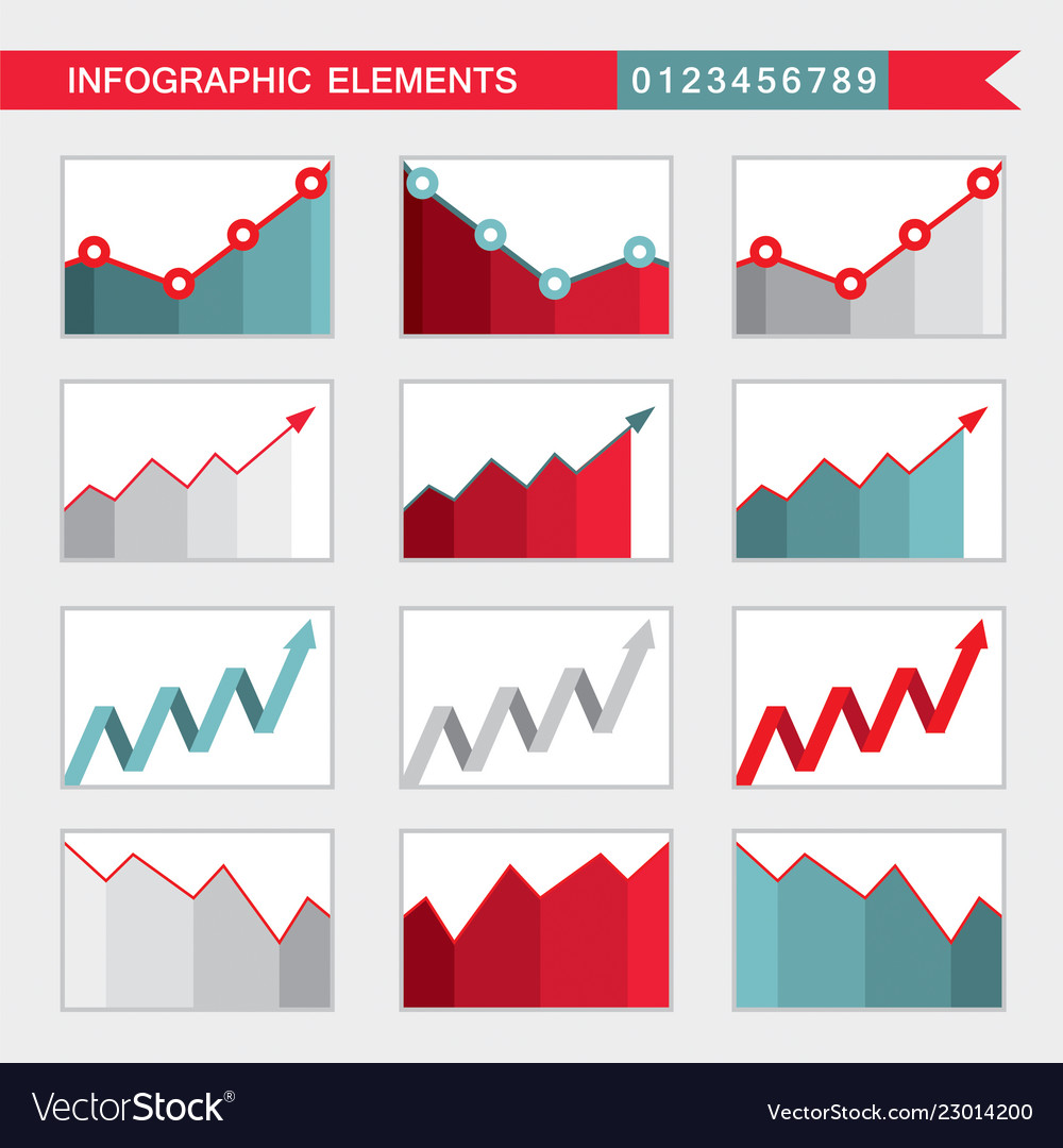 Infographic elements charts graph diagram