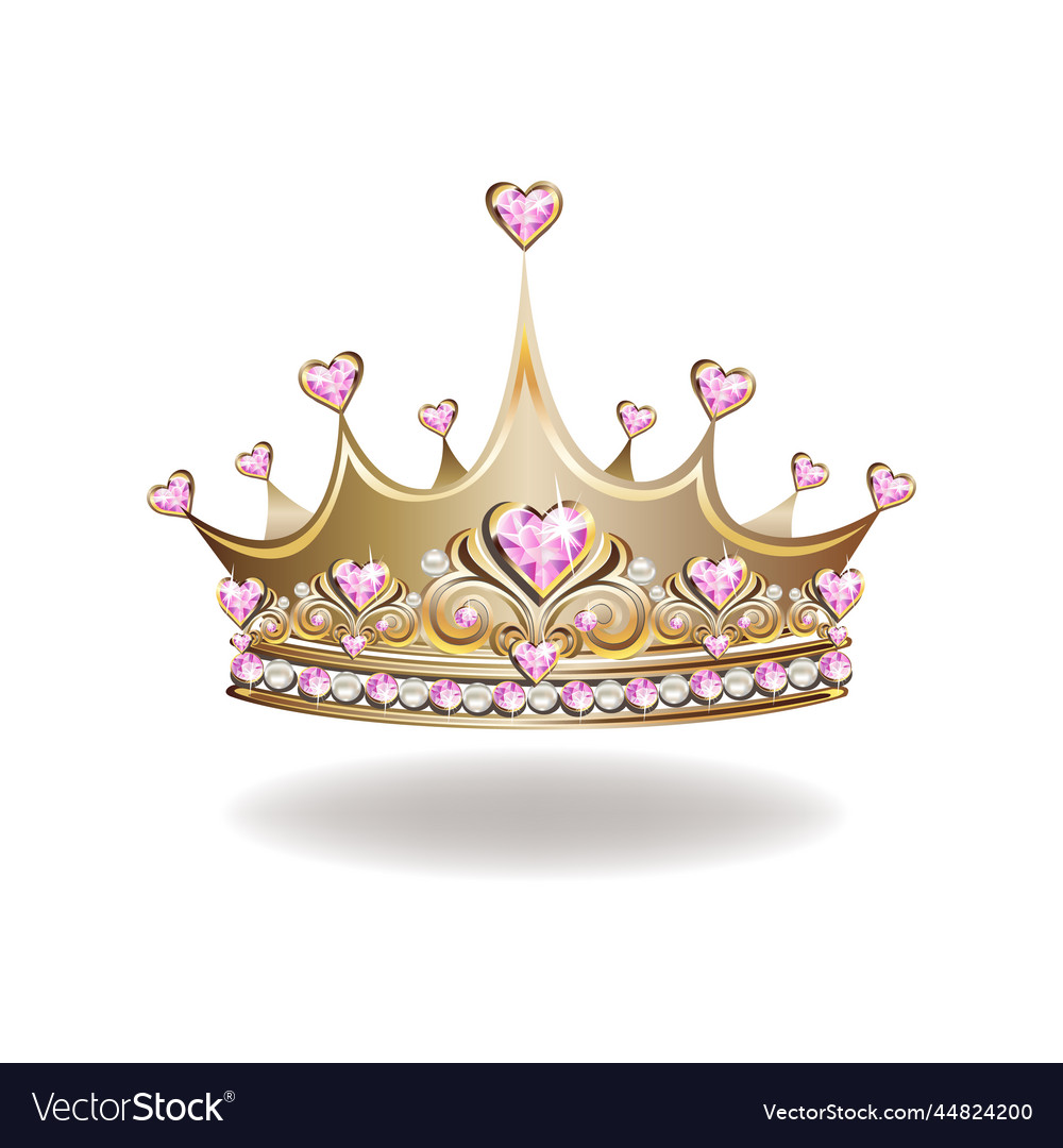 Princess tiaras Royalty Free Vector Image - VectorStock