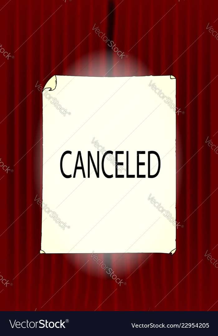 Canceled Royalty Free Vector Image Vectorstock