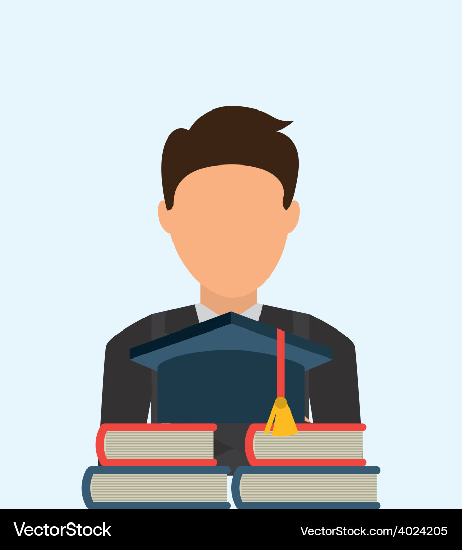 Graduation concept Royalty Free Vector Image - VectorStock