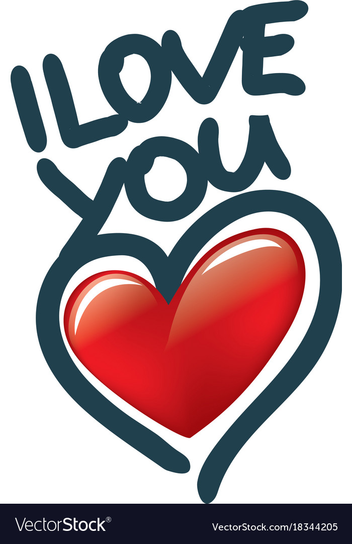 I love you Royalty Free Vector Image - VectorStock