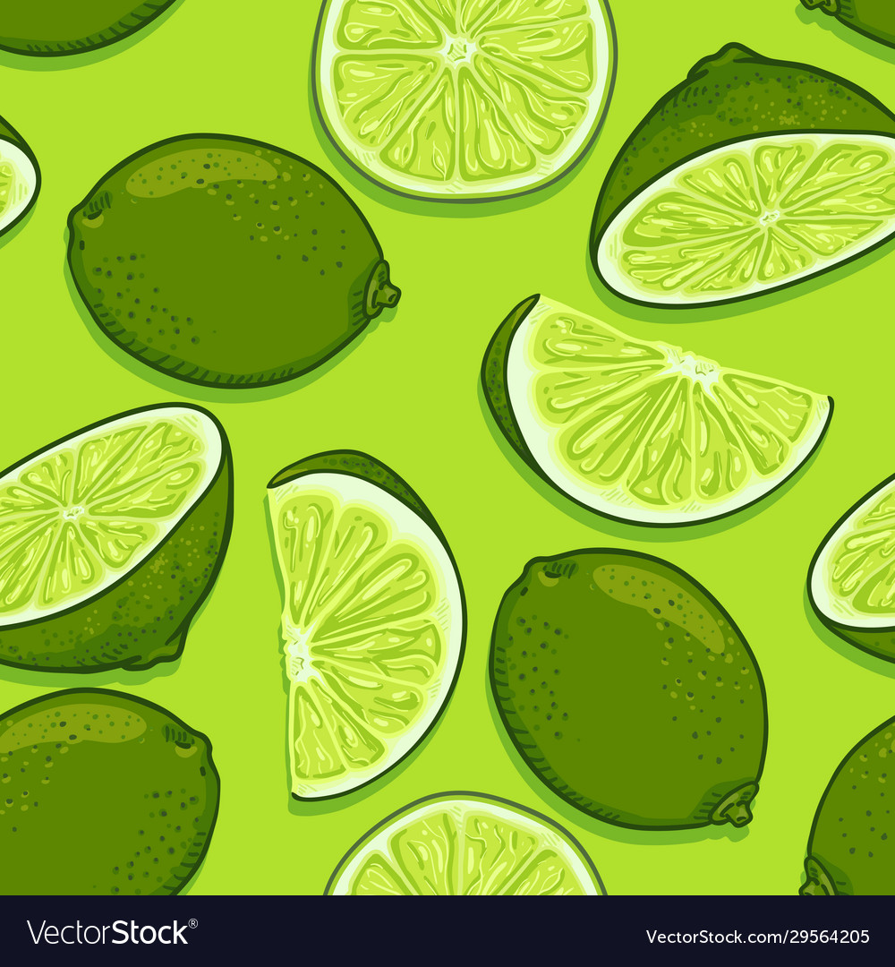 Seamless pattern limes