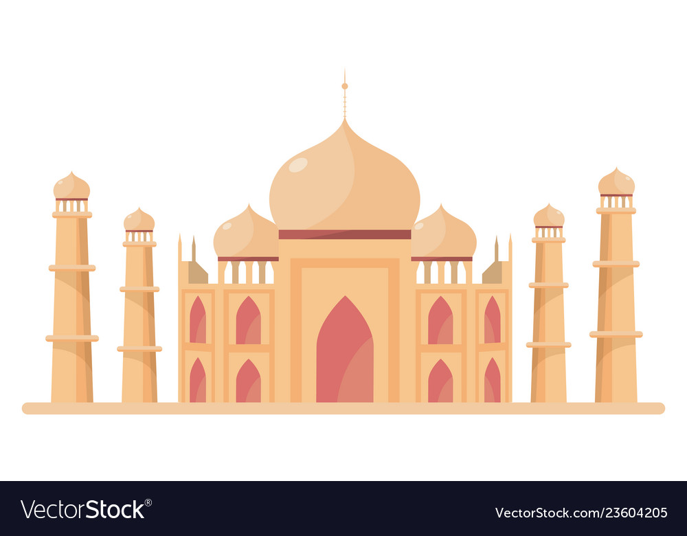 Taj mahal icon Royalty Free Vector Image - VectorStock