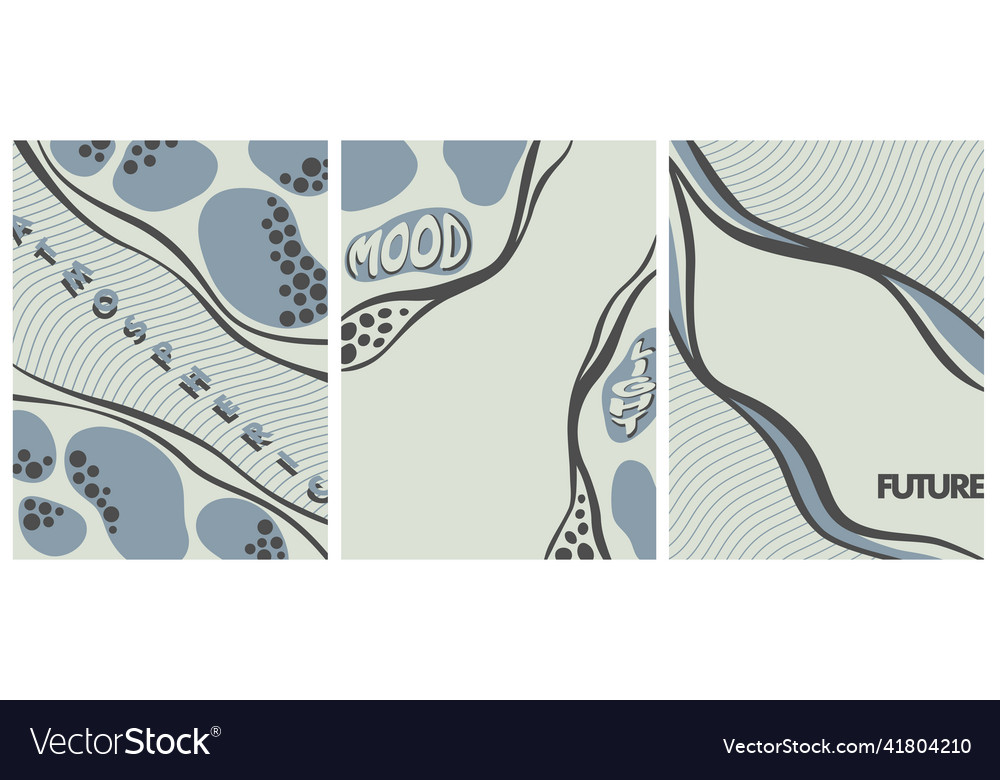 Abstract poster set can be applied as a banner