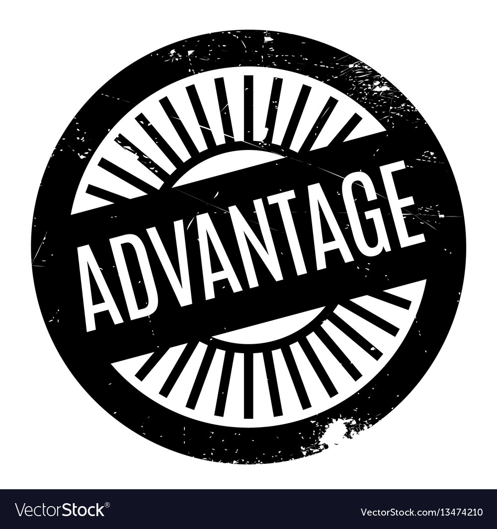 Advantage rubber stamp Royalty Free Vector Image