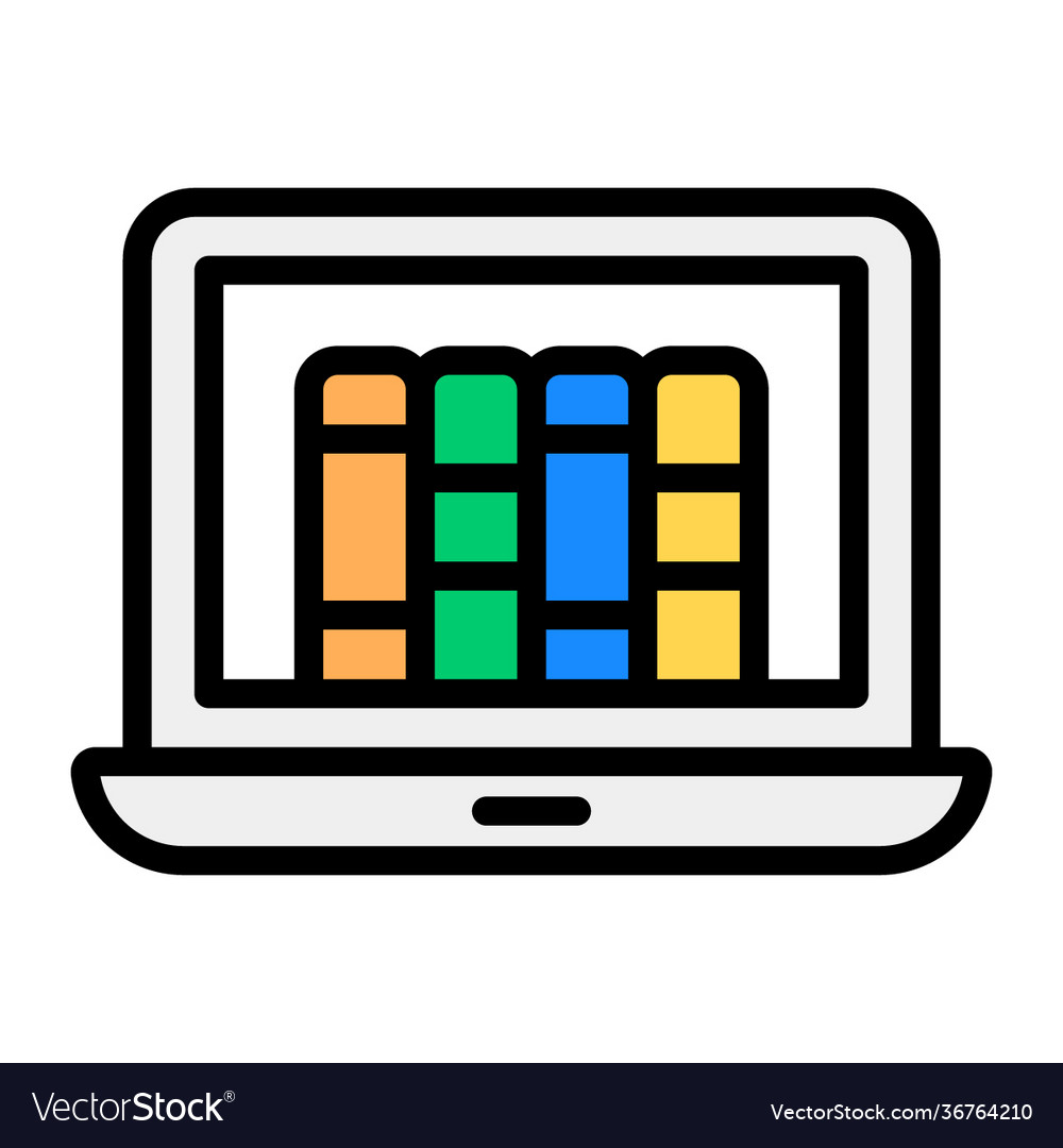 Digital library Royalty Free Vector Image - VectorStock