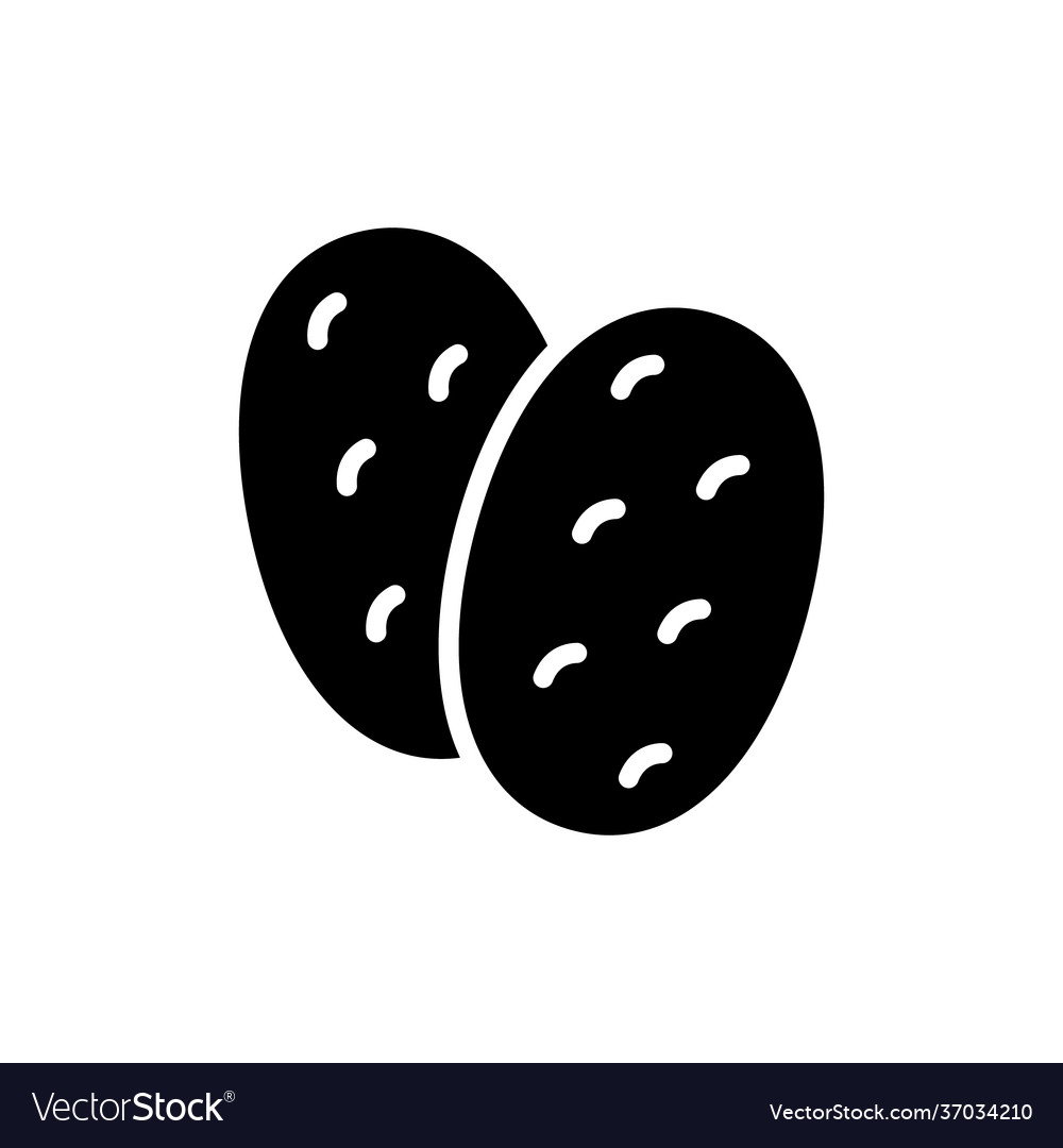 Shaobing silhouette icon chinese patty