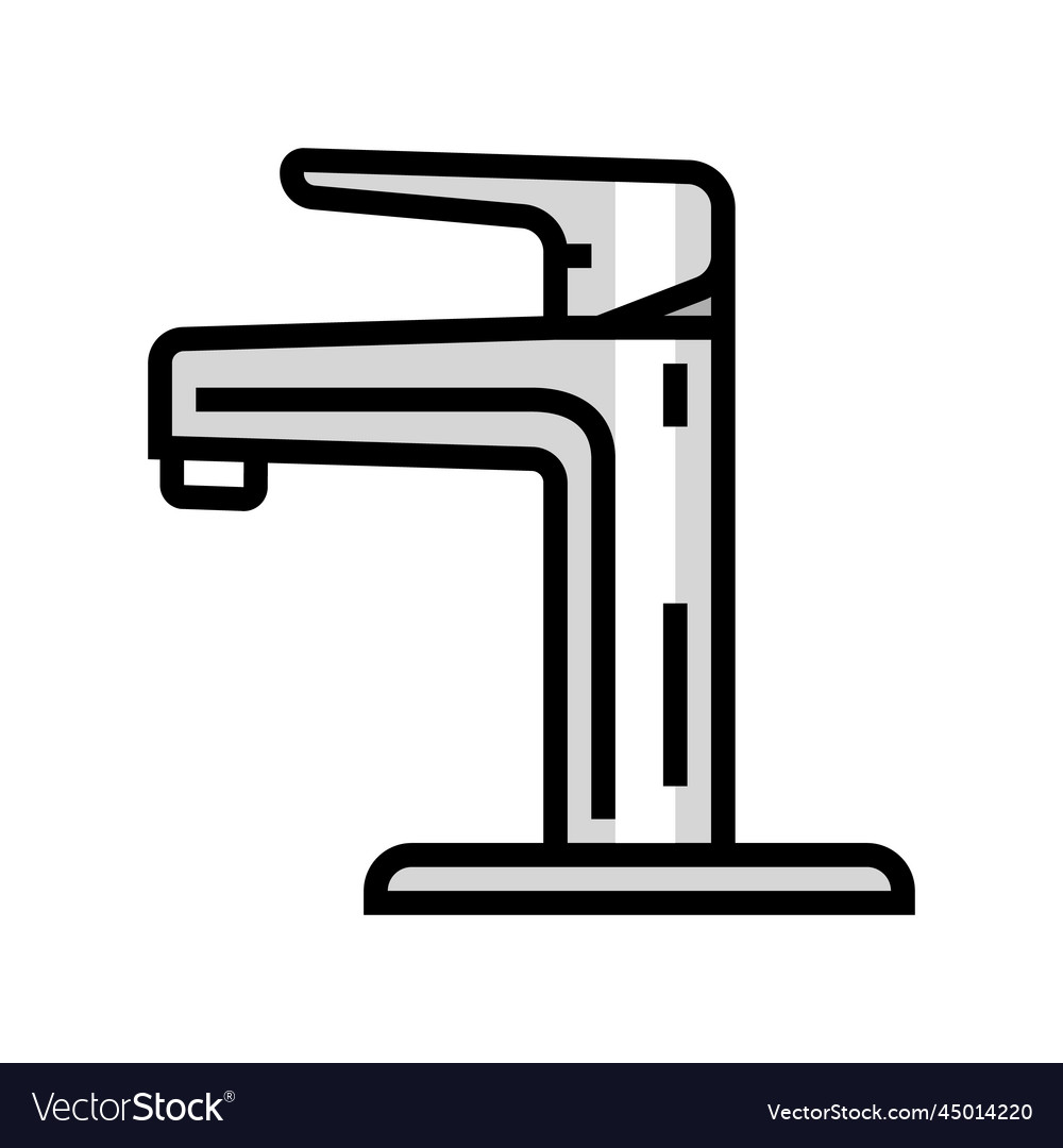 Chrome faucet water color icon