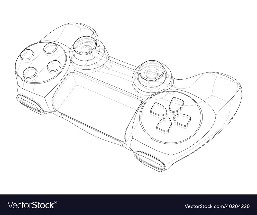 Gamepad or joystick Royalty Free Vector Image - VectorStock