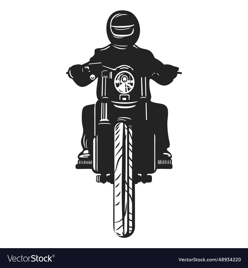 Motorbike rider icon Royalty Free Vector Image